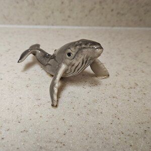 Vintage Hagen Renaker Miniature Humpback Whale Nose Up Porcelain Figurine
